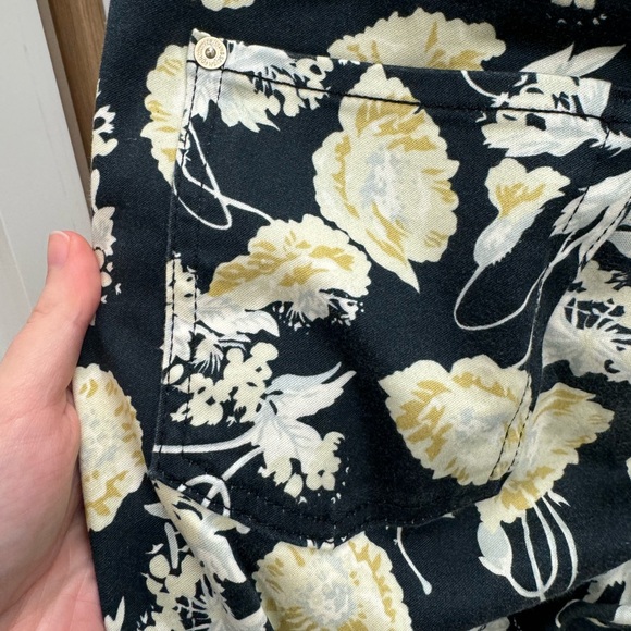 7 For all mankind‎ Floral Print Pants Yellow and Black Design - Picture 6 of 6